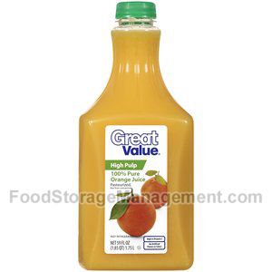 Great value 100% Orange Juice high pulp pet 59oz (078742117003)
