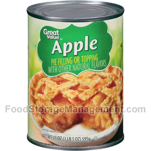 Great value Apple pie filling or topping (canned) 21oz (078742371108)