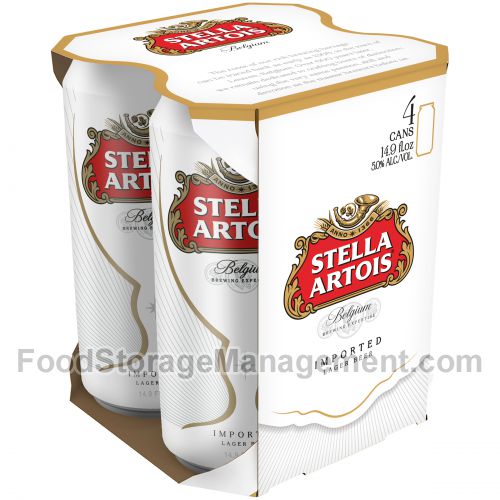 Anheuser busch stella artois beer 4pk cans (018200005060)