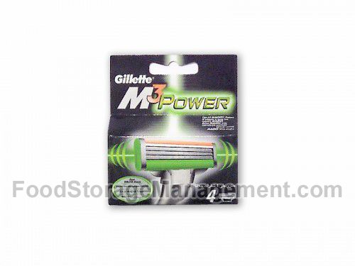 Бритвенные кассеты Gillette mach-3 Power 4шт (32484) 1уп (3014260324841)