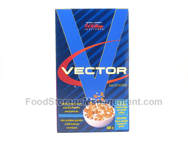 Vector meal replacement crunchy flakes and granola clusters vector meal replacement cereal (064100028975)