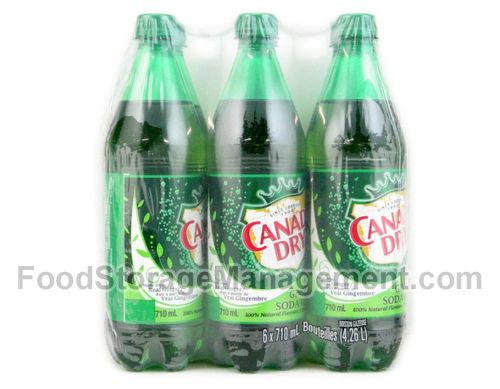 6x 720ml bottles canada Dry ginger ale 6-pack (062100002100)