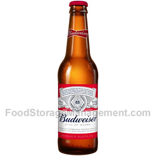 Anheuser busch budweiser beer 5% glass 12oz (018200001680)
