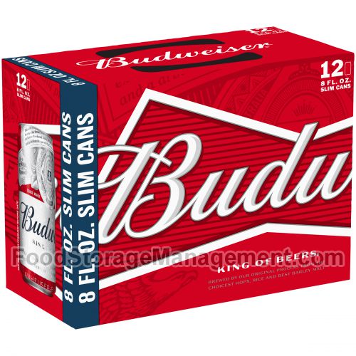 Anheuser busch budweiser 2/12/8 can (018200189814)