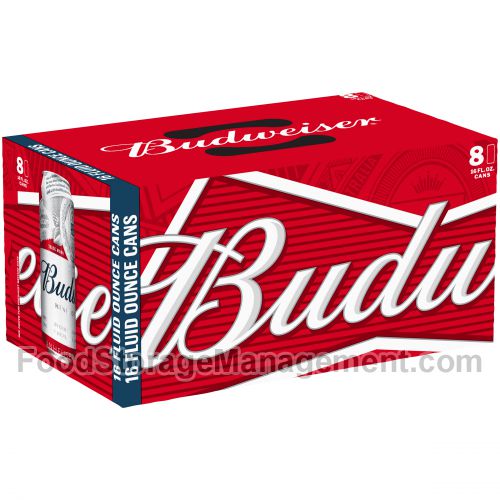 Anheuser busch budweiser 3/8 16oz cans (018200089817)