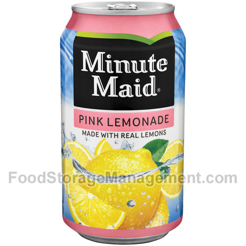 Minute maid non-carb pink lemonade metal 12oz (025000058806)