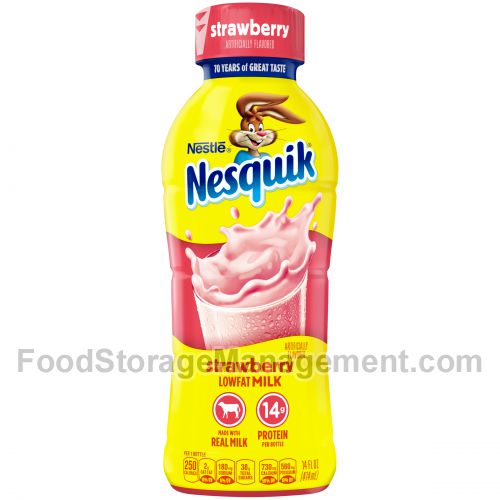 Nestle nesquik low fat Milk strawberry (028000515751)