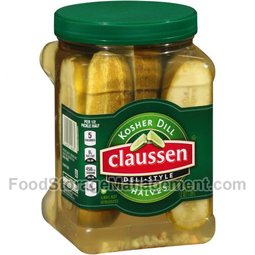 Claus dill halves pickles bj 64oz (044700092835)
