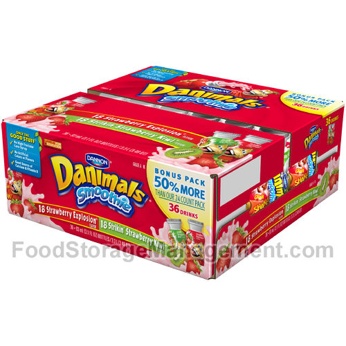 Danimals Smoothies Strawberry 036632009937 Food Storage Management