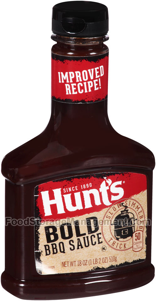 Hunt's bbq sauce bold (027000609026)
