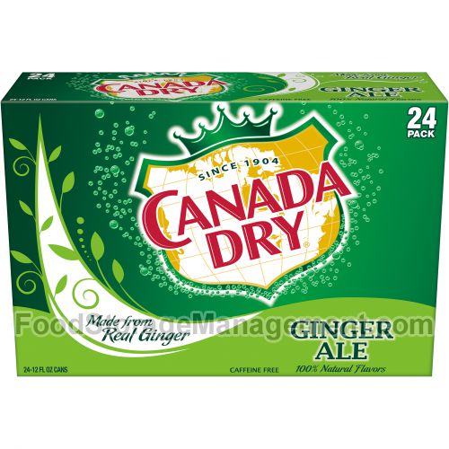 Schweppes canada Dry ginger ale d24 pk (078000152135)