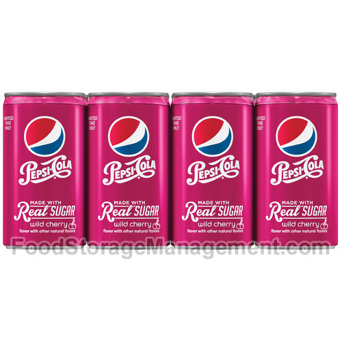 Pepsi real sugar Wild Cherry metal 7.5floz (012000130618)