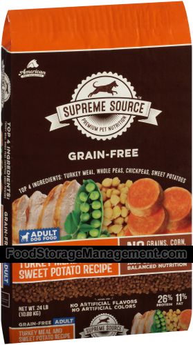 supreme source turkey meal and sweet potato