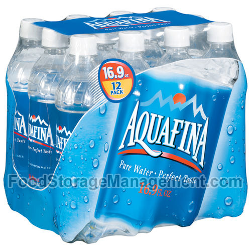 Aquafina Water (12-16.9 floz) 202.8 floz 12pk plastic bottles (012000101564)