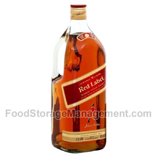 Johnnie Walker Red Label blended scotch whisky glass 1.75l (088076163164)
