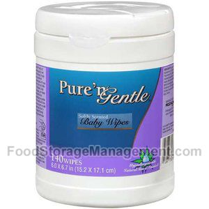 pure n gentle softly scented wipes