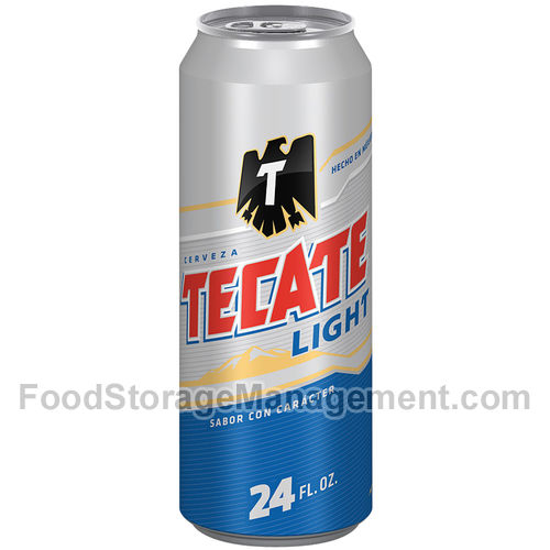 Tecate Light metal 24floz (089826901241)